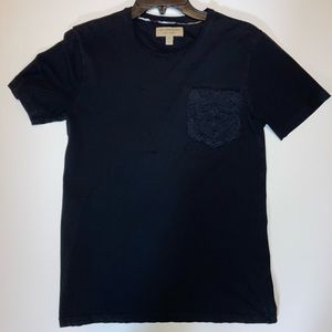 Burberry Black Pocket Tee Men’s Size Small S